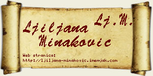 Ljiljana Minaković vizit kartica